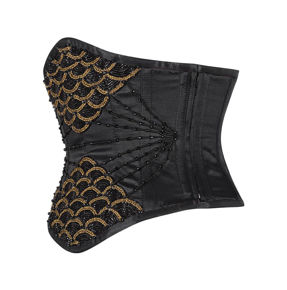 Caria Black Couture Underbust Corset