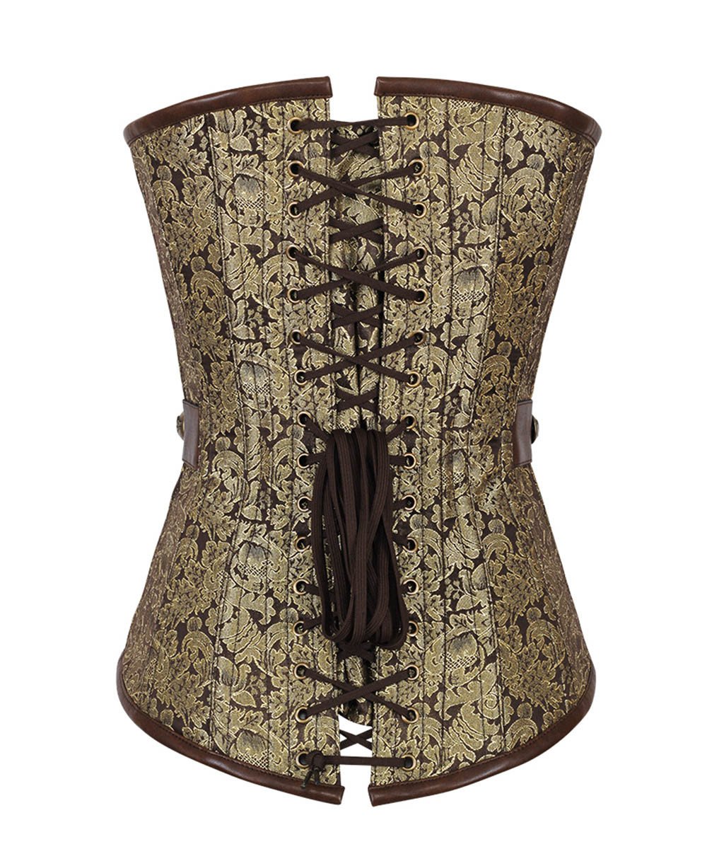 Daryn Gold Steampunk Buckle Corset