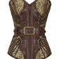 Daryn Gold Steampunk Buckle Corset