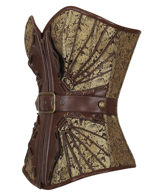 Daryn Gold Steampunk Buckle Corset