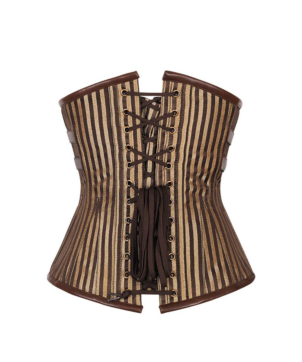 Pernell Steampunk Victorian Gold Underbust Corset