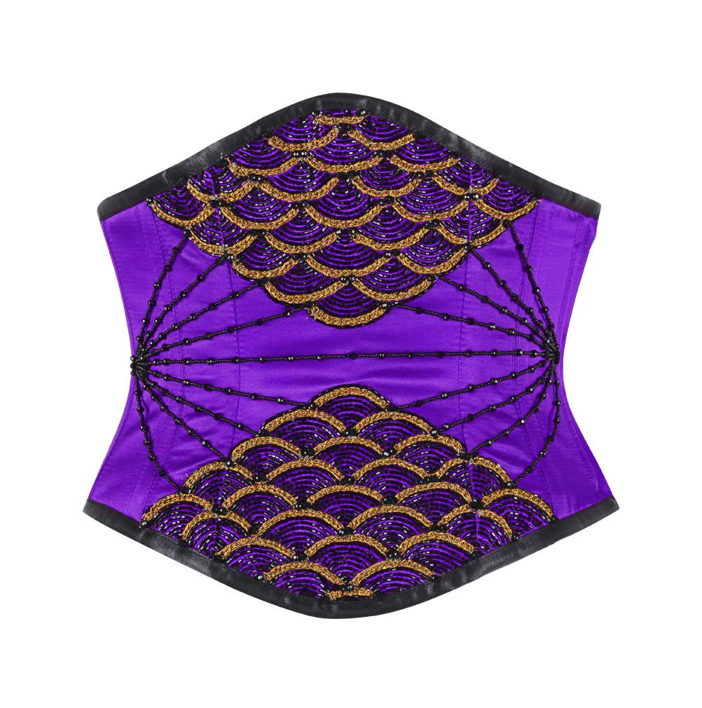 Riona Purple Underbust Couture Corset
