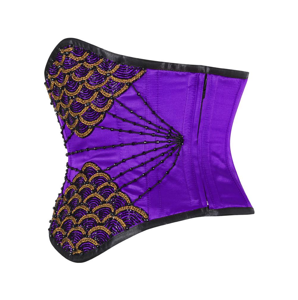 Riona Purple Underbust Couture Corset