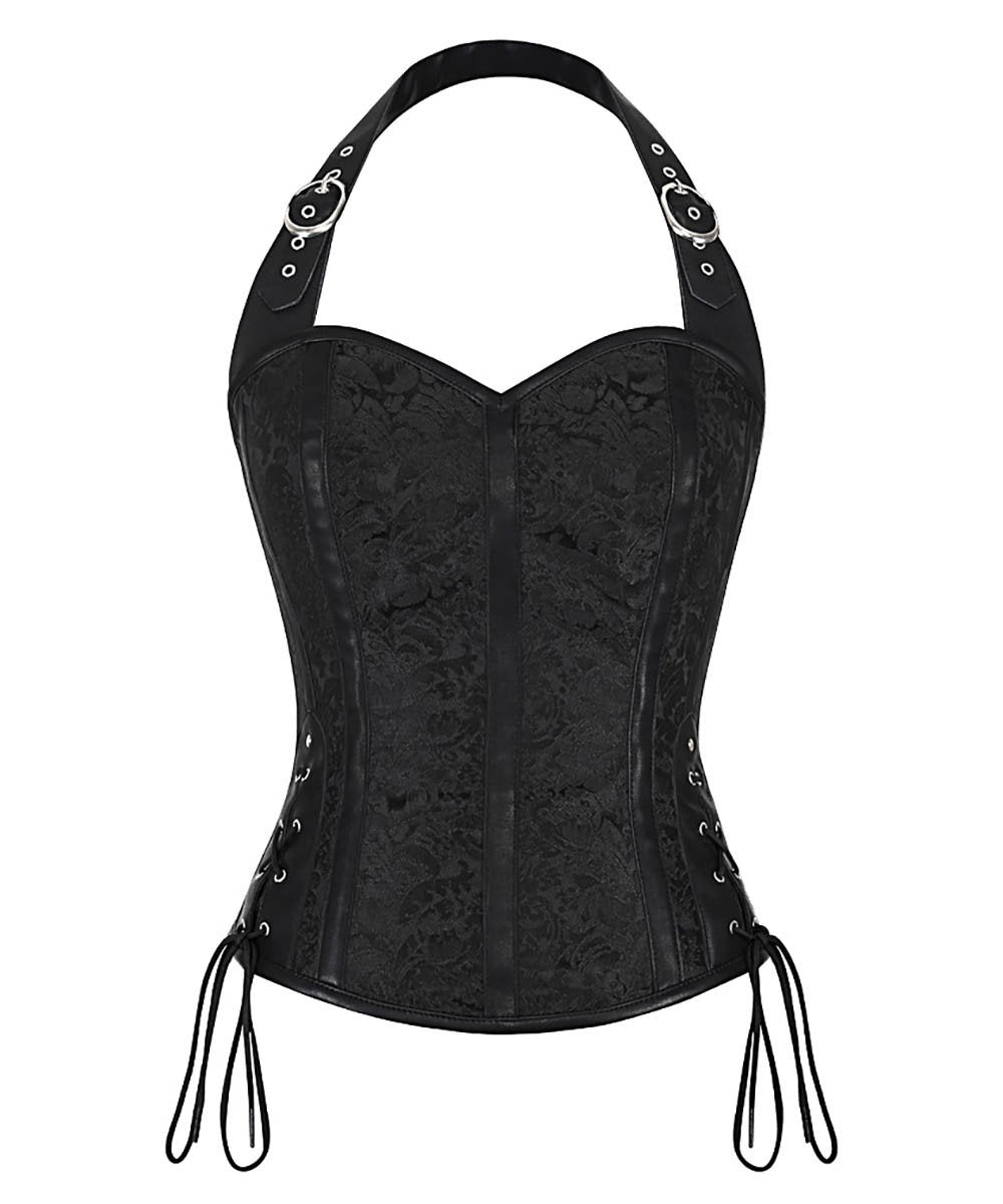 Felan Gothic Corset Black Top
