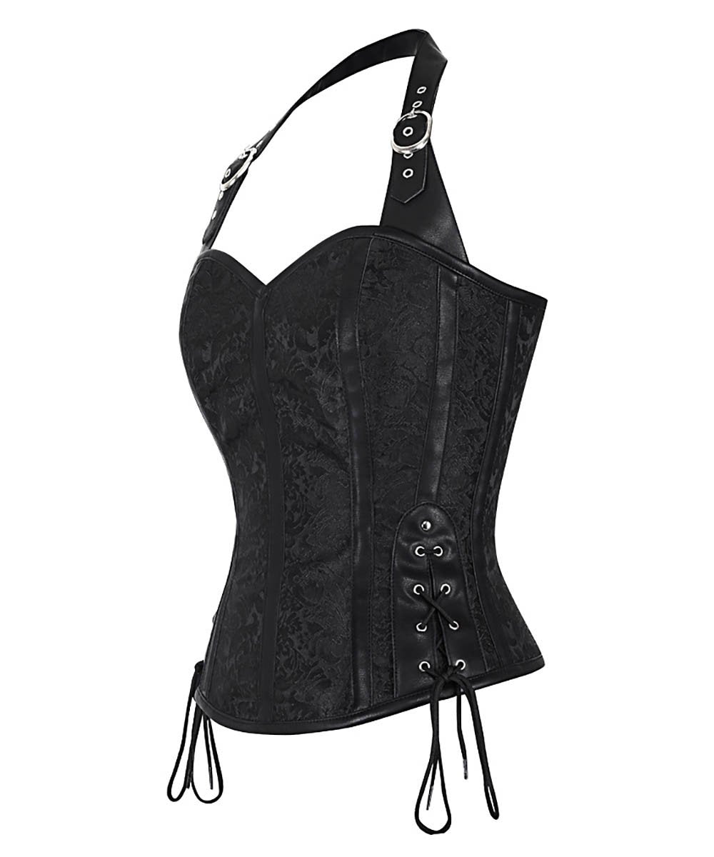 Felan Gothic Corset Black Top