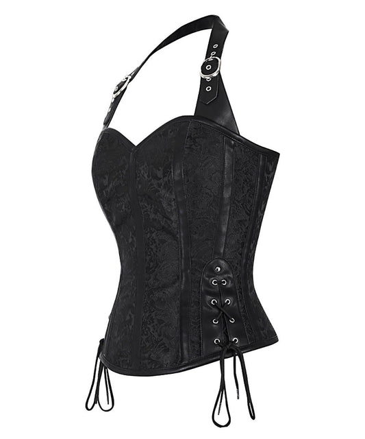 Felan Gothic Corset Black Top