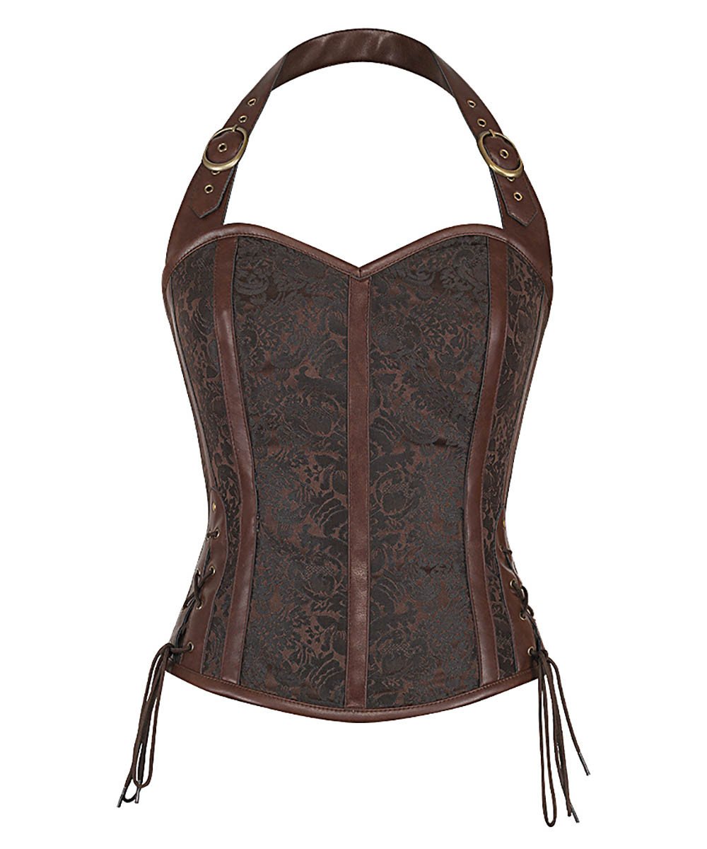 Helsin Halter Neck Steampunk Corset Top