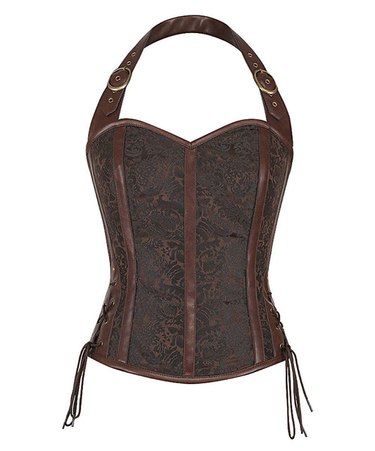 Helsin Halter Neck Steampunk Corset Top