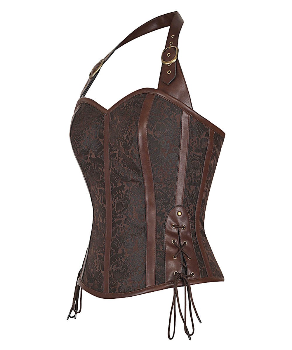Helsin Halter Neck Steampunk Corset Top