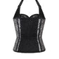 Nedabiah Gothic Corset Tops with Halter Neck