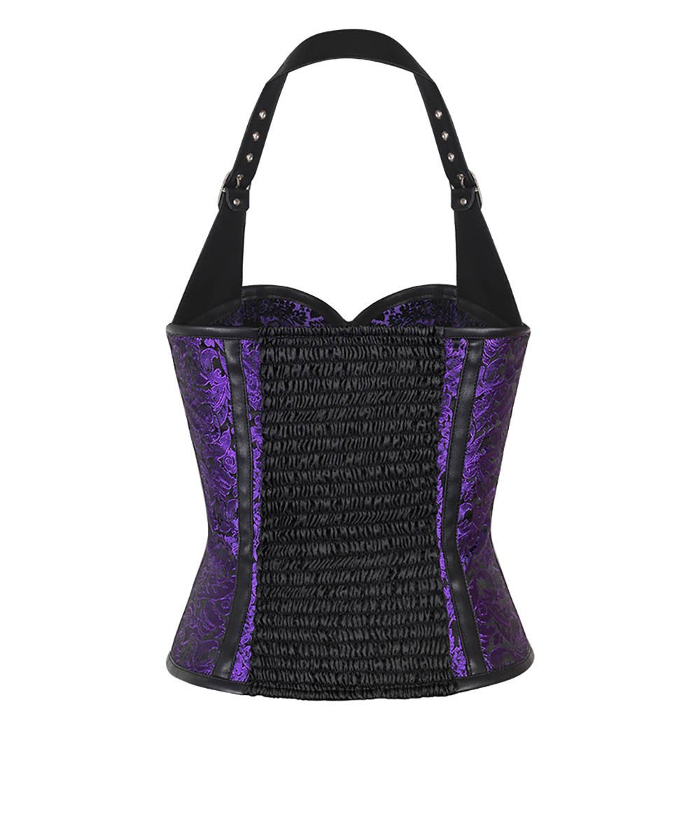 Pellikita Gothic Purple Corset Tops