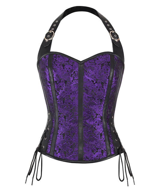 Pellikita Gothic Purple Corset Tops