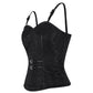 Gormley Gothic Black Shoulder Straps Corset Top