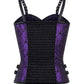 Cavan Gothic Shoulder Straps Purple Corset Top