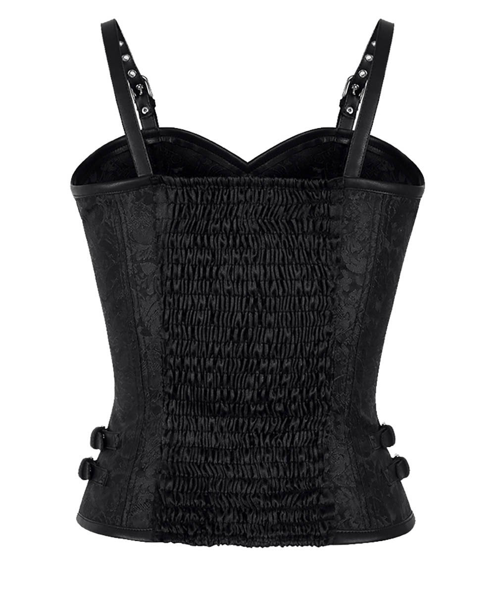 Darien Gothic Black Corset Top