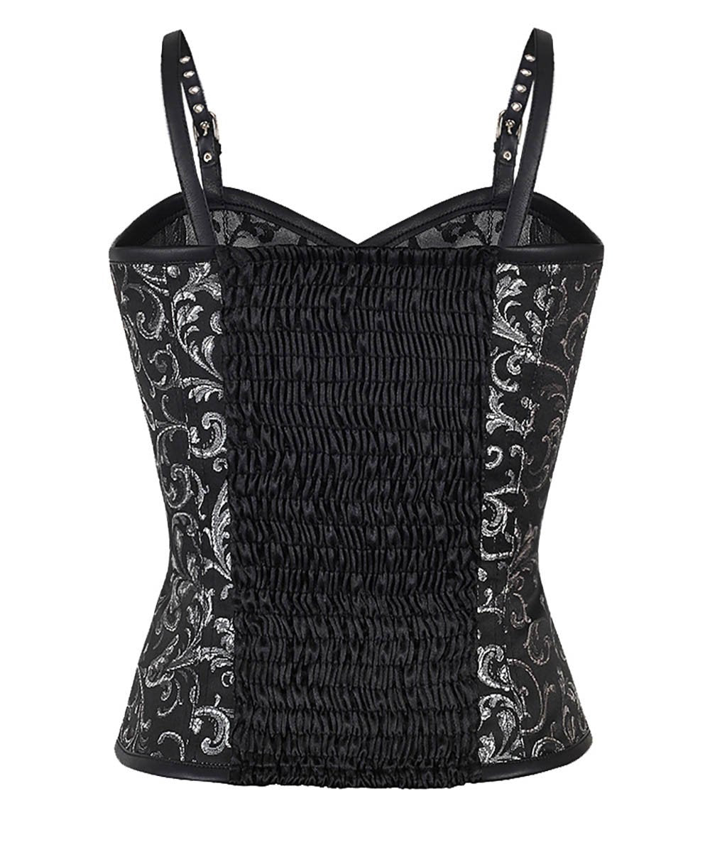 Eleena Gothic Brocade Corset Top