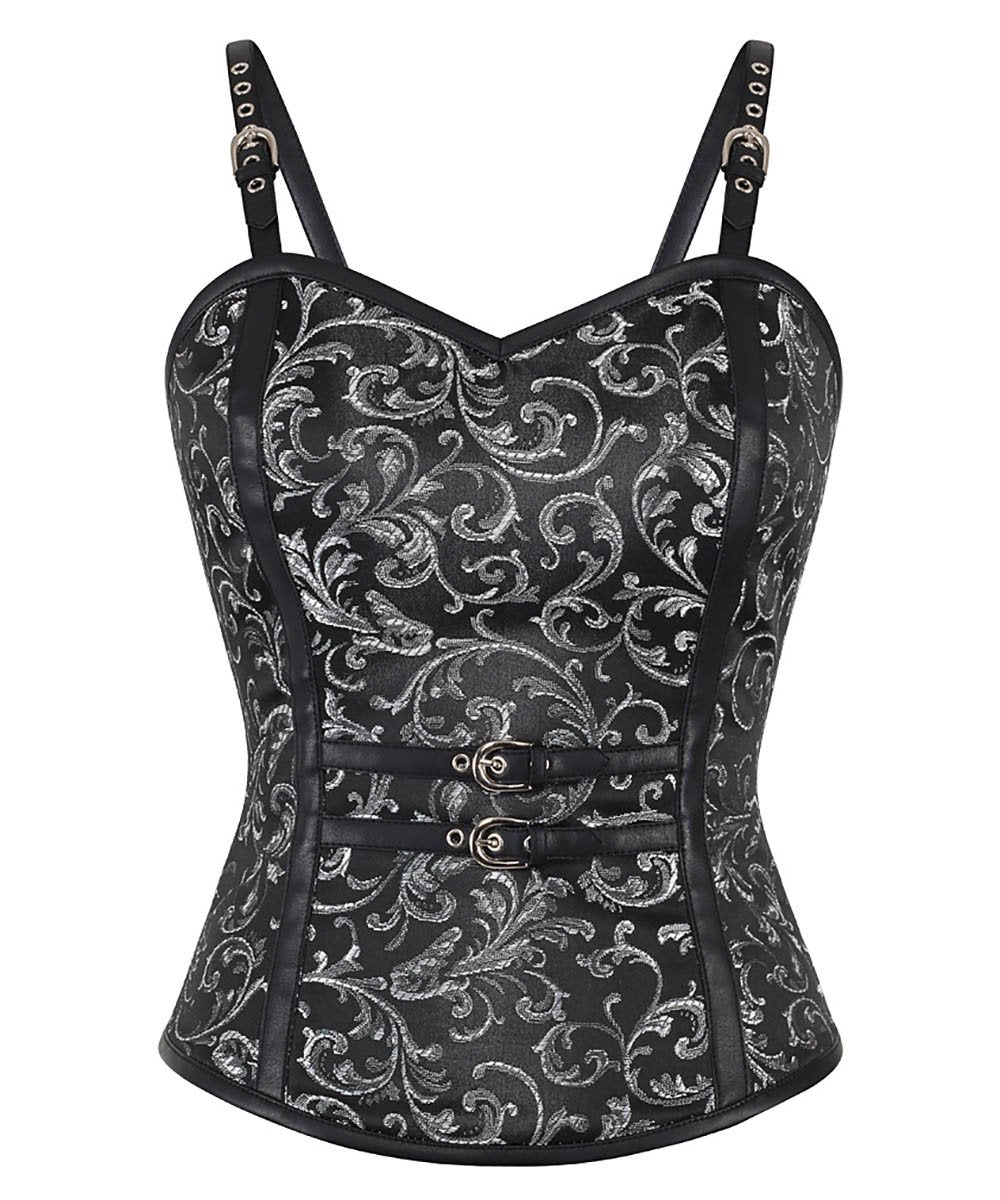 Eleena Gothic Brocade Corset Top