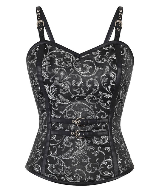 Eleena Gothic Brocade Corset Top