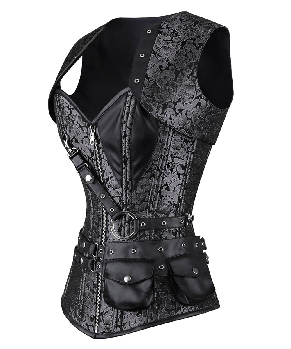 Blenda Gothic Overbust Reversible Corset