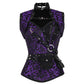 Nuala Purple Brocade Steampunk Overbust Corset