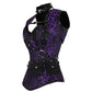 Nuala Purple Brocade Steampunk Overbust Corset