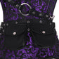 Nuala Purple Brocade Steampunk Overbust Corset