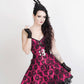 Cadeyrn Gothic Lace Overlay Plus Size Corset Dress