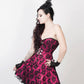 Cadeyrn Gothic Lace Overlay Plus Size Corset Dress