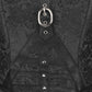 Darrellyn Steampunk Black Corset Top with Halter Neck