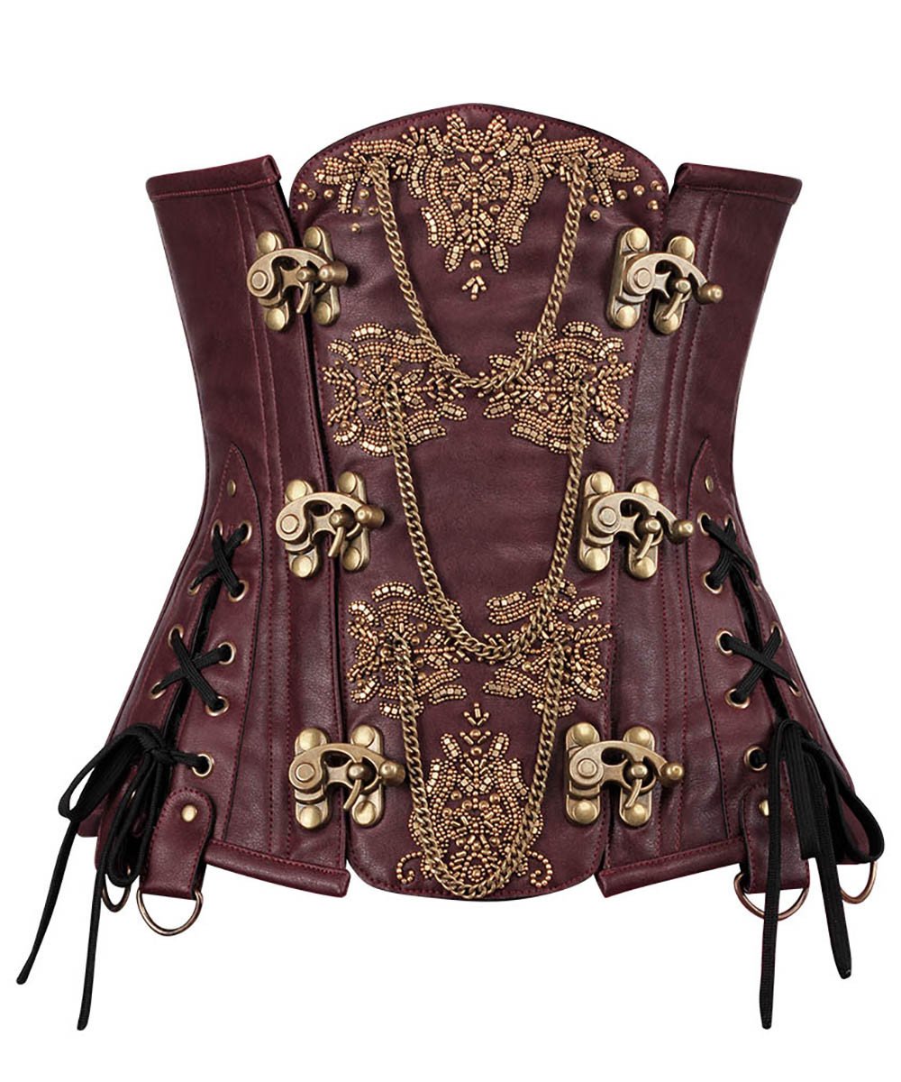Barran Steampunk Underbust Embroidered Corset