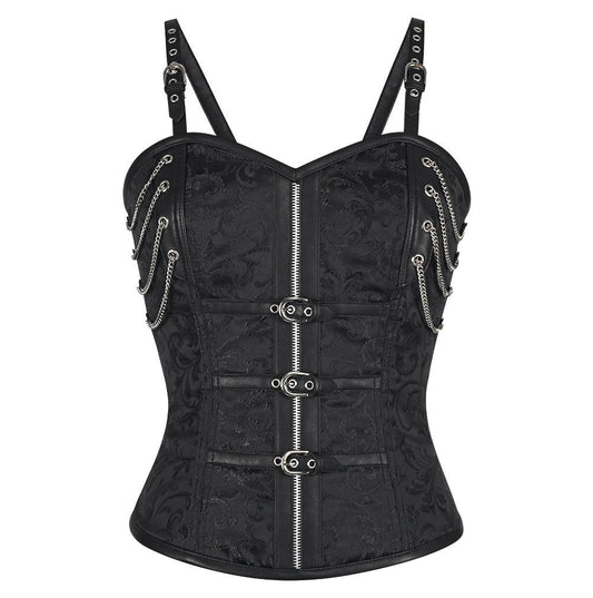 Manya Brocade Gothic Corset Tops