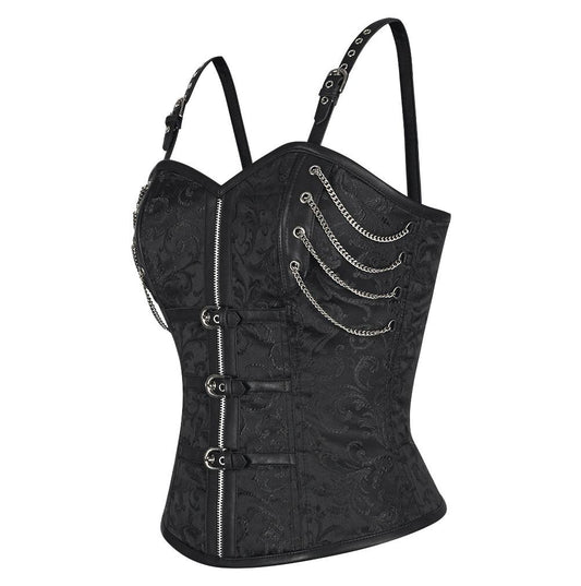 Manya Brocade Gothic Corset Tops