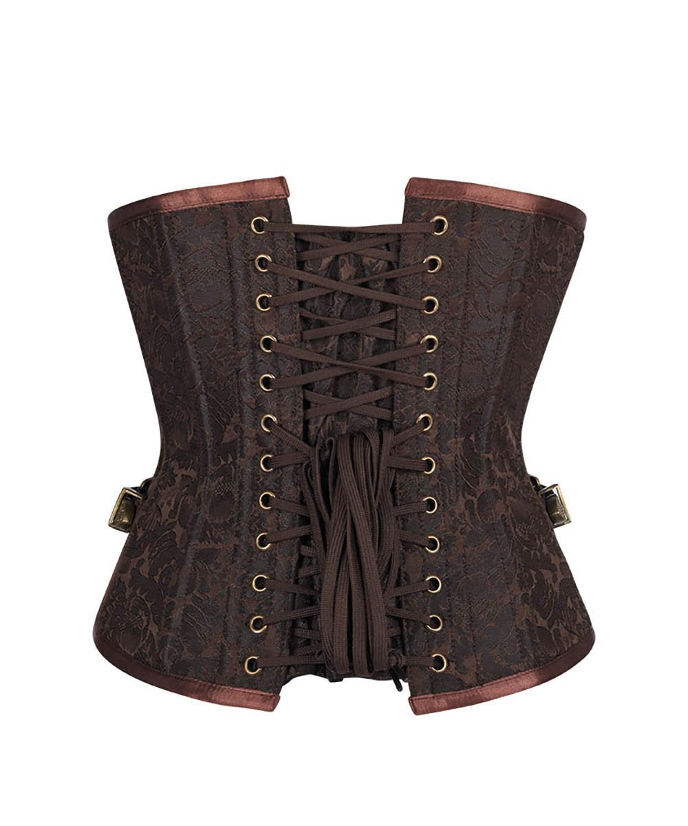 Darrian Steampunk Underbust Corset with Clasp