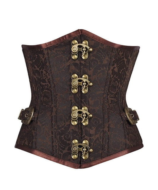 Darrian Steampunk Underbust Corset with Clasp