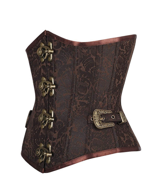 Darrian Steampunk Underbust Corset with Clasp