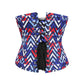 Malva Geometric Print Waist Training Corset