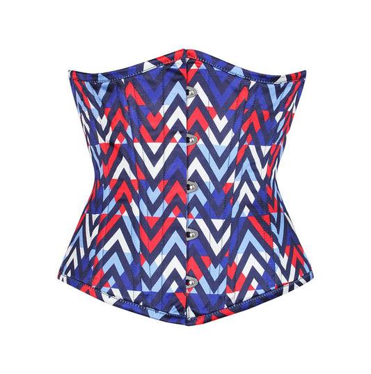 Malva Geometric Print Waist Training Corset