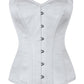 Frisa Taffeta Overbust White Corset