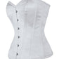 Frisa Taffeta Overbust White Corset