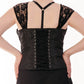 Peony Gothic Cross Corset Top