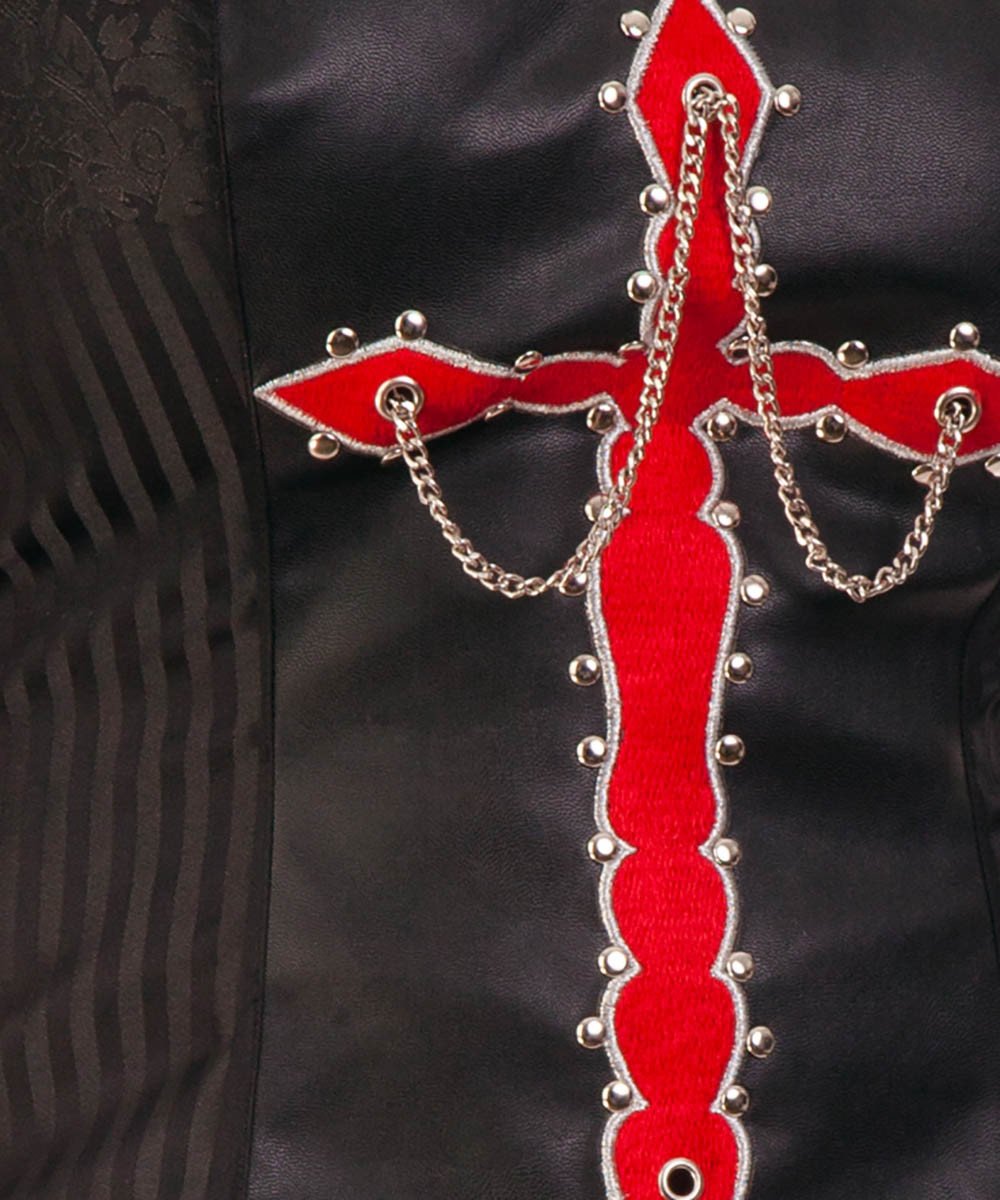 Peony Gothic Cross Corset Top