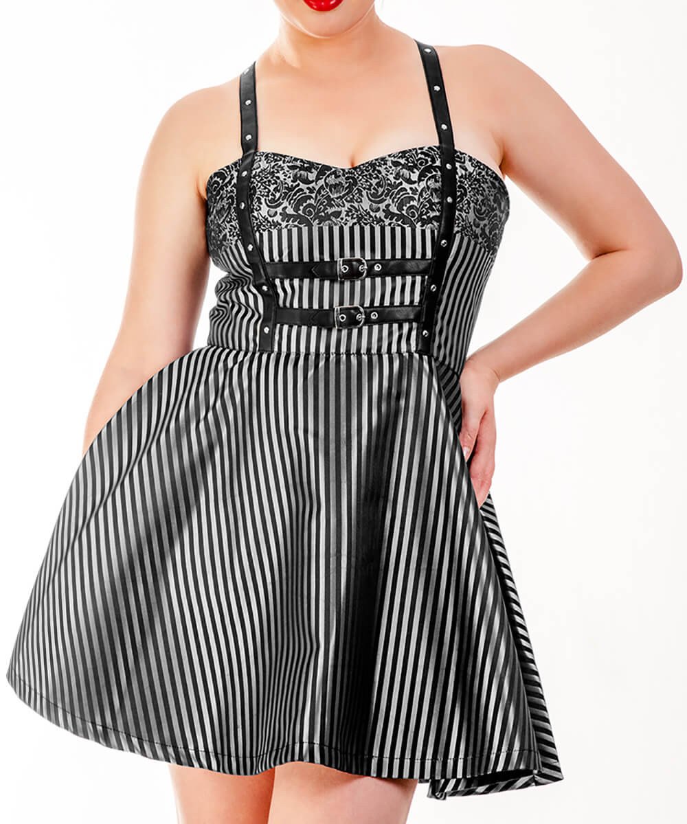 Riyad Brocade Skater Dress