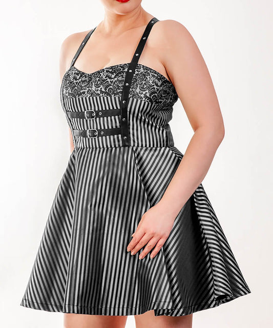 Riyad Brocade Skater Dress