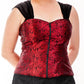 Hewlitt Brocade Gothic Top With Shoulder Straps