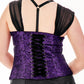 Hillock Purple Brocade Gothic Corset Top