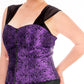Hillock Purple Brocade Gothic Corset Top