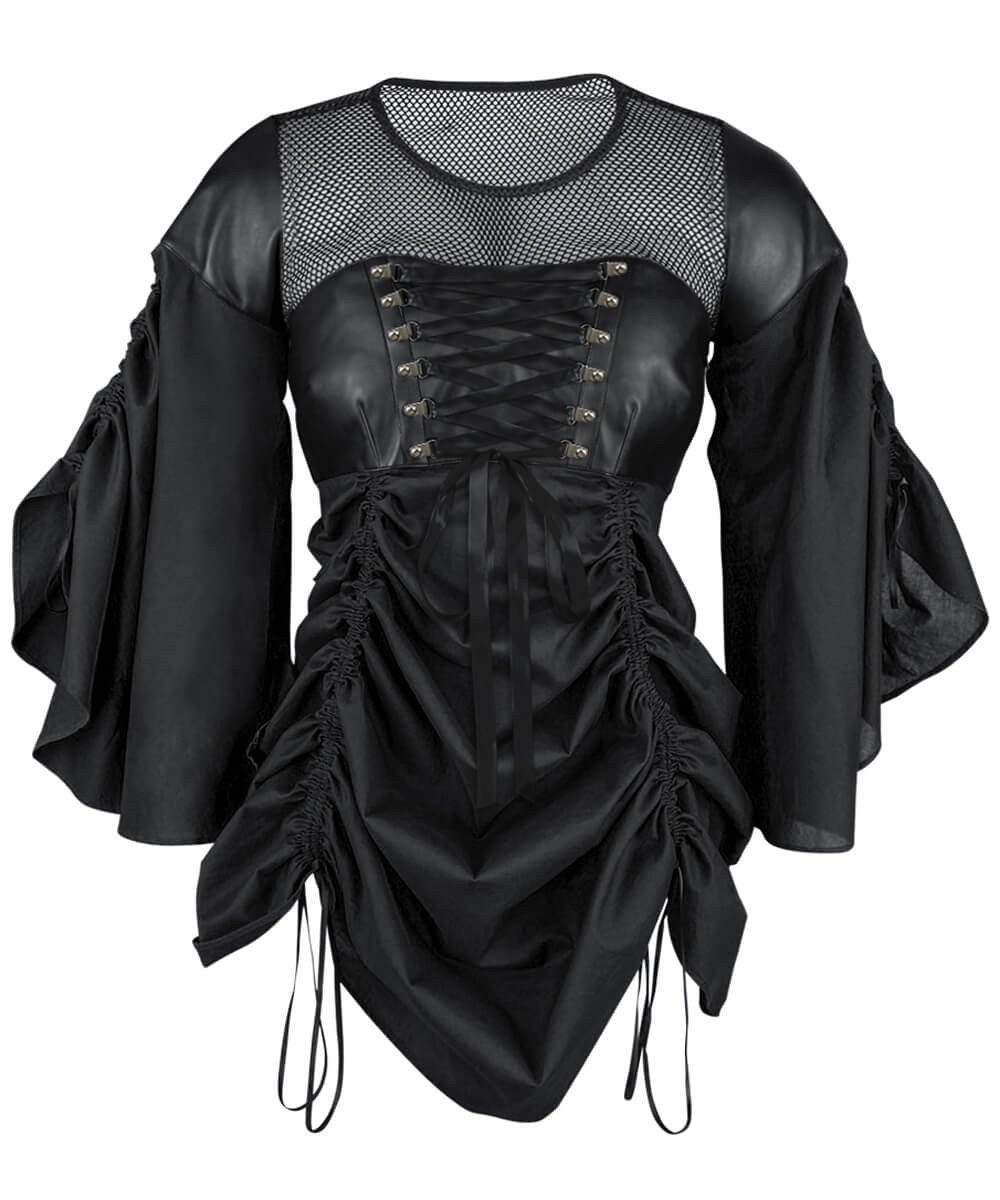 Damita Black Gothic Dual Top & Dress