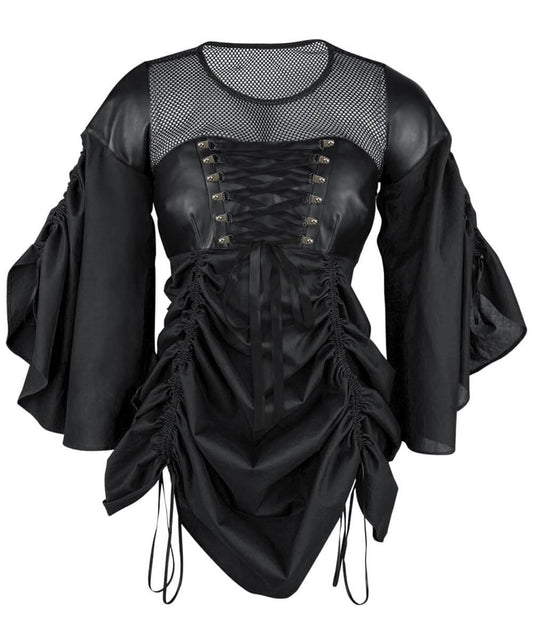 Damita Black Gothic Dual Top & Dress