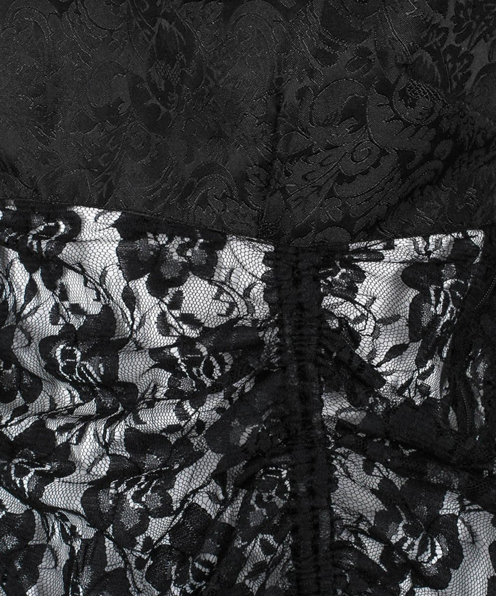 Peredur Gothic Black Lace Dual Top & Dress