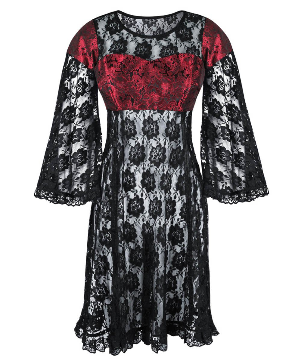 Nessia Gothic Lace Dual Top & Dress
